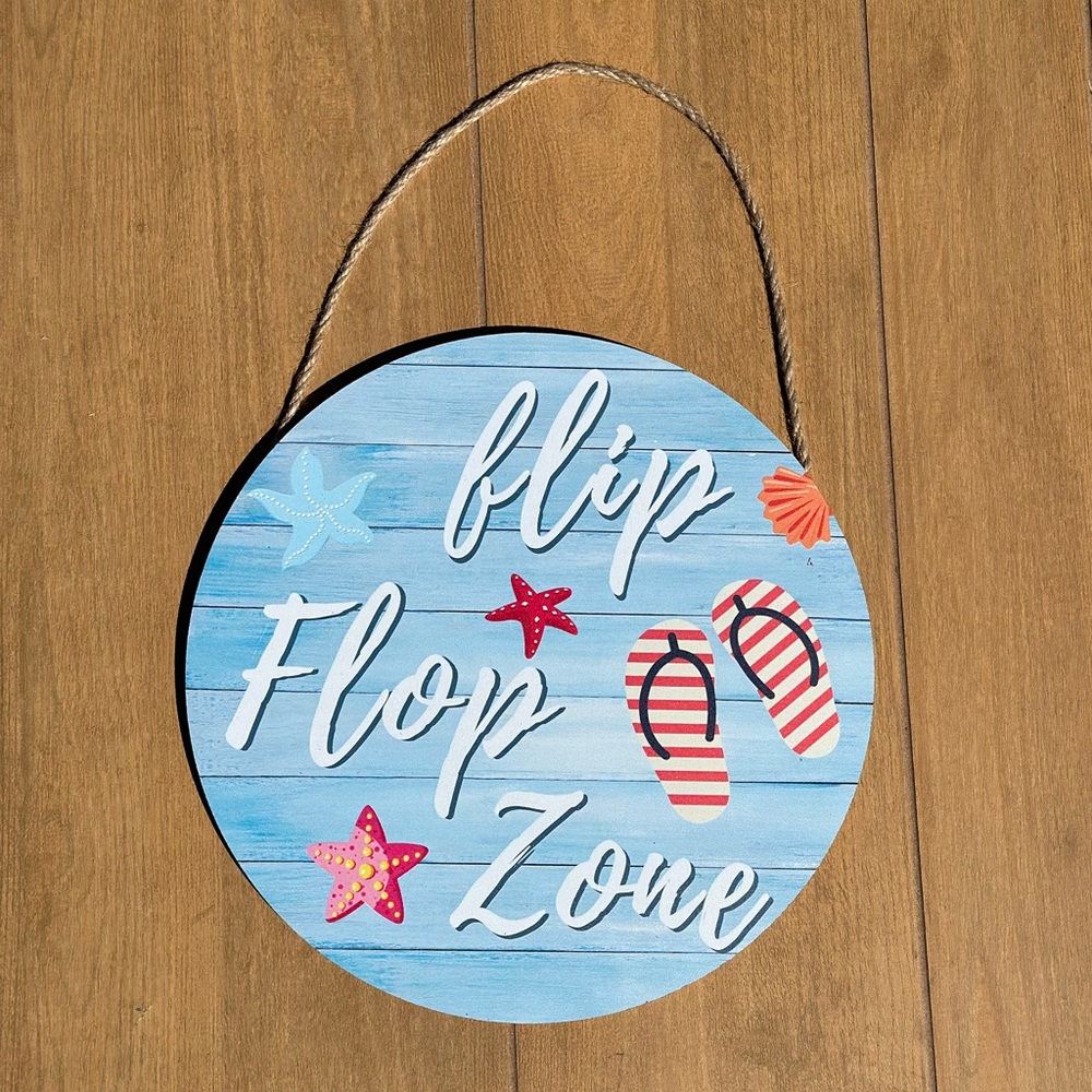 Flip-Flop Zone Beach Sign - Picture 2 of 4